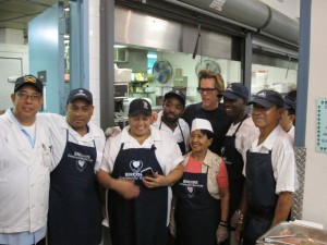 Kevin Bacon with Encore Staff